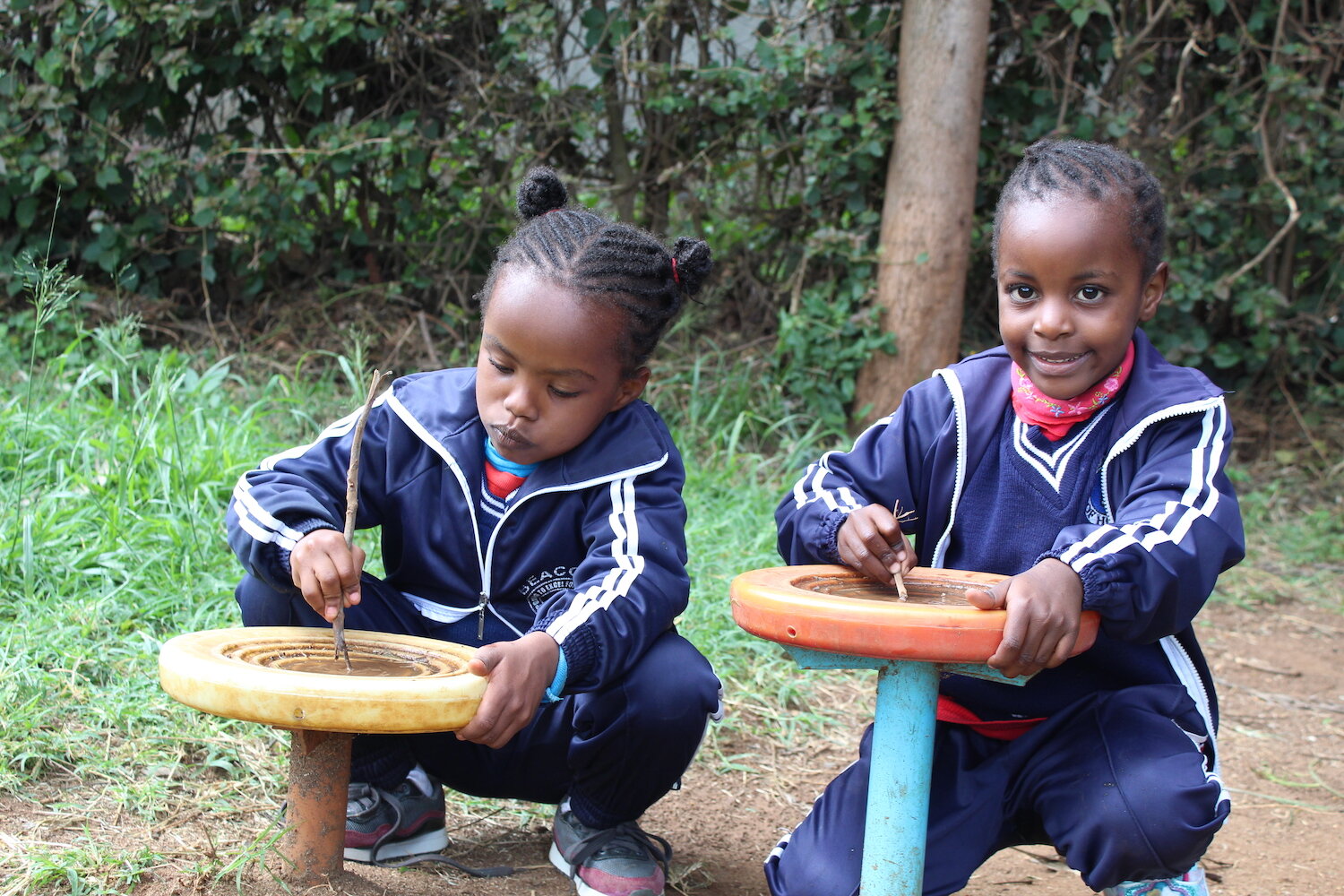 two young female students at beacon of hope academy