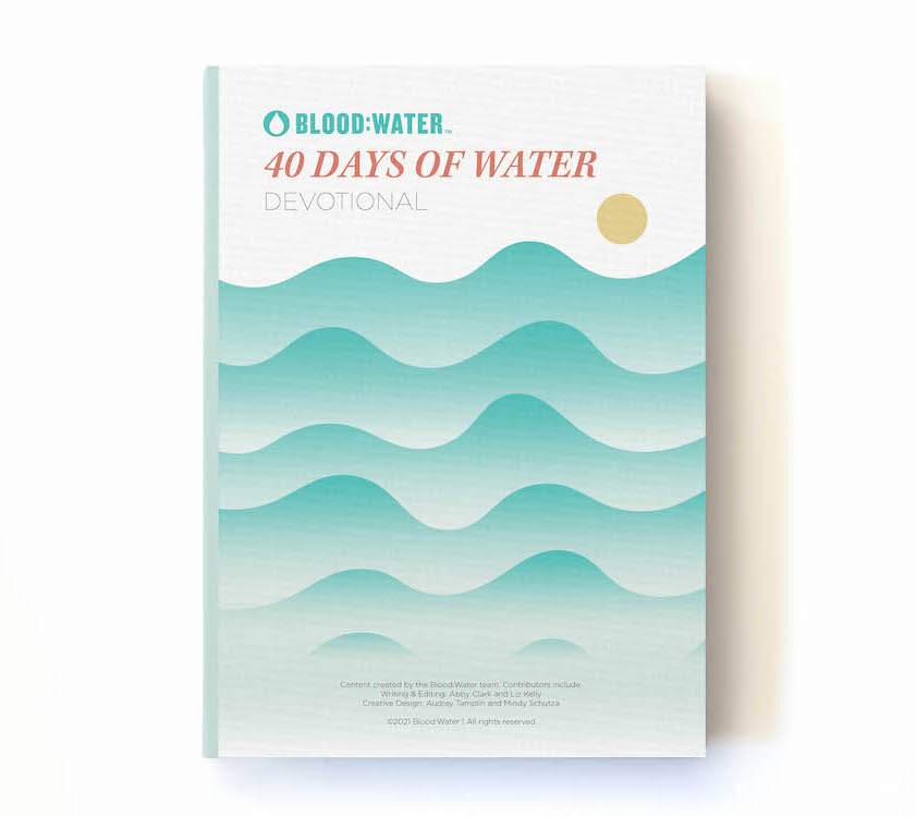 blood:water 40 days of water lenten devotional cover