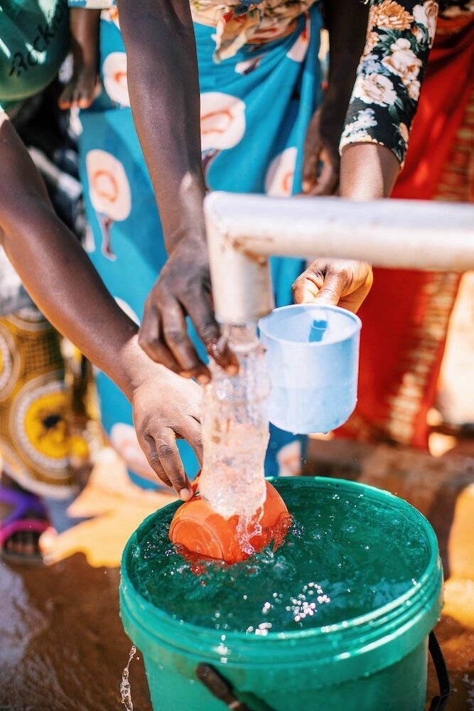 clean water flowing from a well implemented by copred