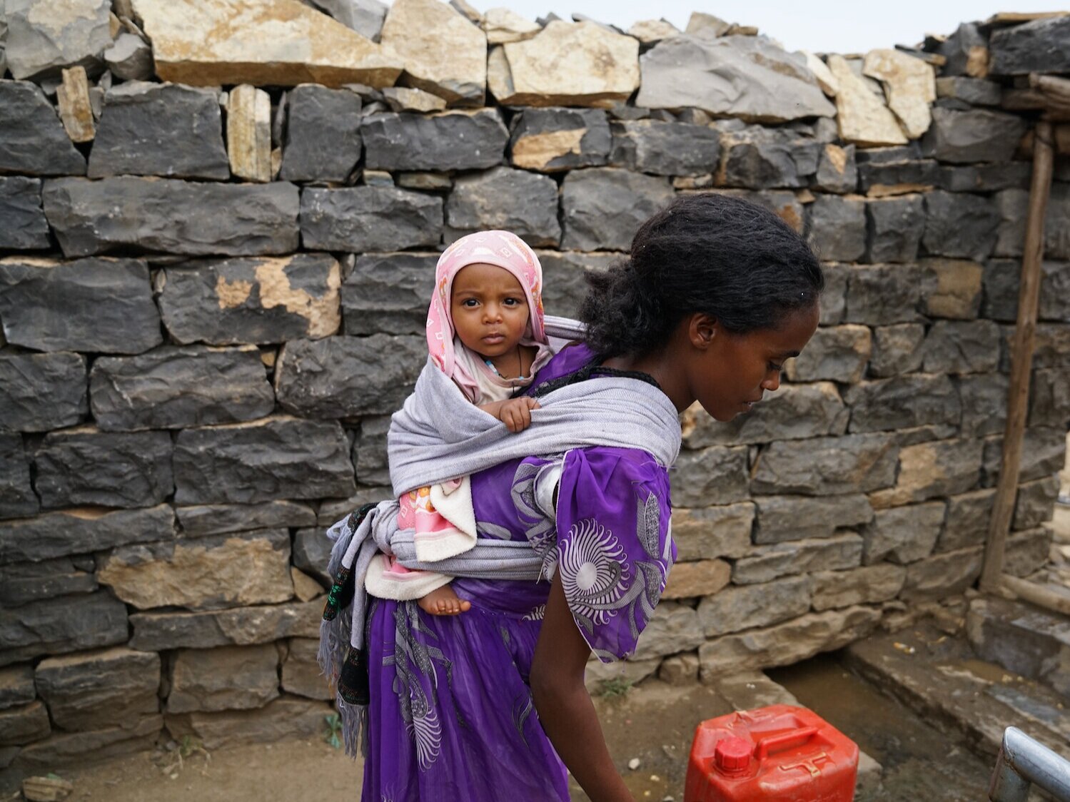 ethiopian mother and baby