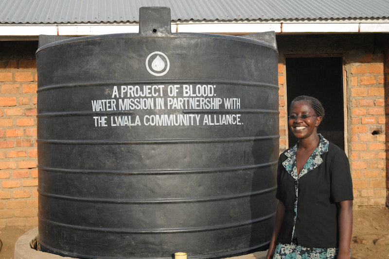 this is an example of a rain tank, implemented by one of our partners in kenya.