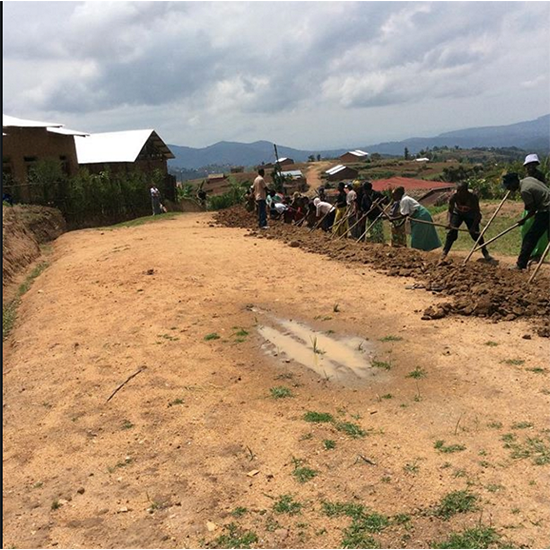 During our 2015 Lent campaign, you raised funds to bring clean water access to three communities in Rwanda. This is the third community where your funds are being put to work. Clean water construction is underway.