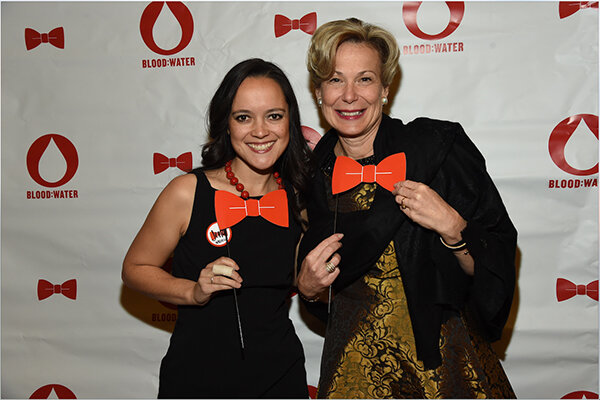 Blood:water co-founder Jena lee nardella with dr. DEBORAH BIRX AT BLOOD:WATER’S RED TIE GALA